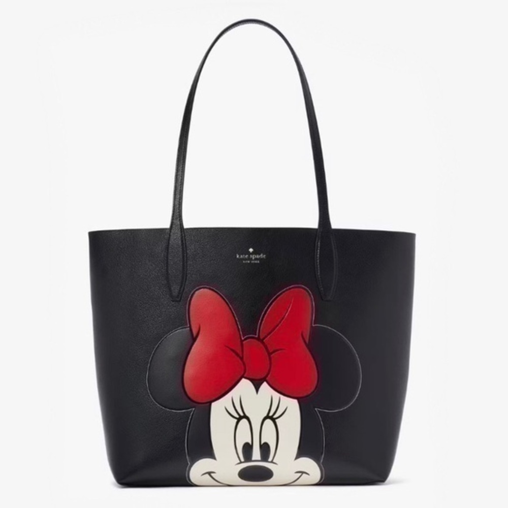 NWT. KATE SPADE X DISNEY Reversible Minnie Mouse Tote W/Wrislet